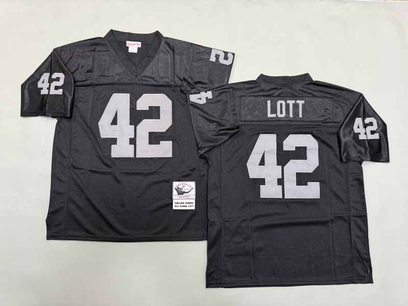Men 2025 Nike Oakland Raiders #42 Lott black Throwback Limited NFL Jersey style 001->oakland raiders->NFL Jersey